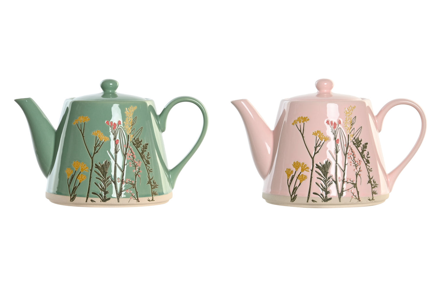 Theepot Yasmien met bloemen