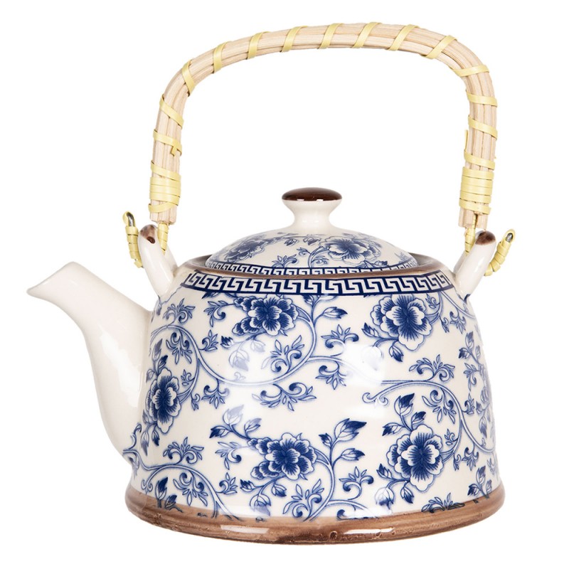 Theepot Cyrina met filter blauw