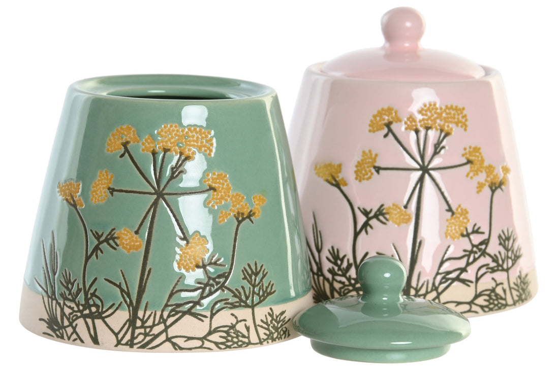 Suikerpot Yasmien in groen of roze